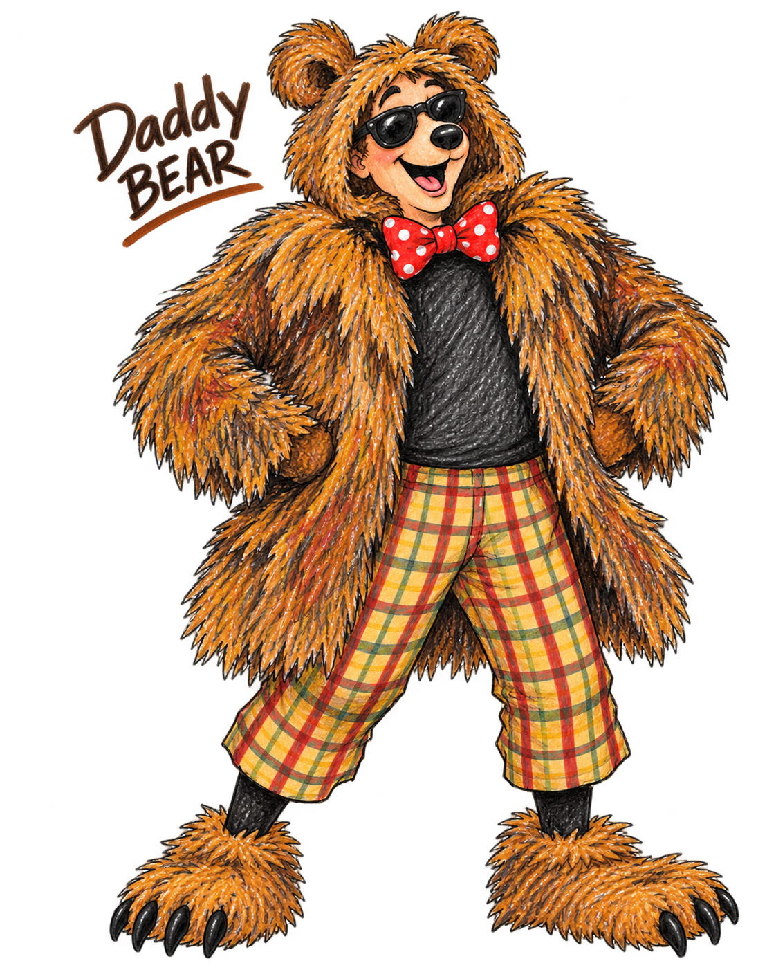 SPLATS illustration of Daddy Bear