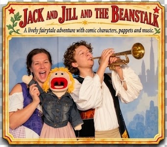Jack and Jill and the Beanstalk — original theatre photograph and painted production heading